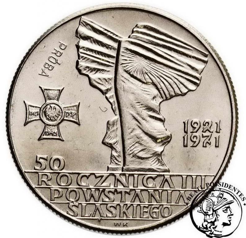 PRÓBA Nikiel 10 zł 1971 Powstanie Śląskie st.1