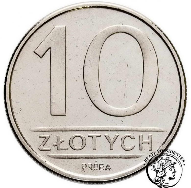 PRÓBA Nikiel 10 złotych 1984 st. 1