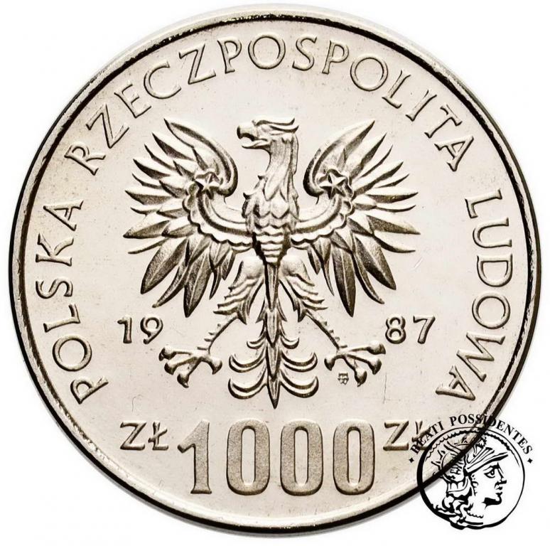 PRÓBA Nikiel 1000 zł 1987 Wratislavia st.L