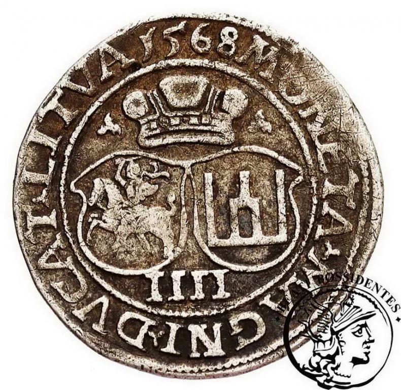 Zygmunt II August czworak litewski 1568 st. 3