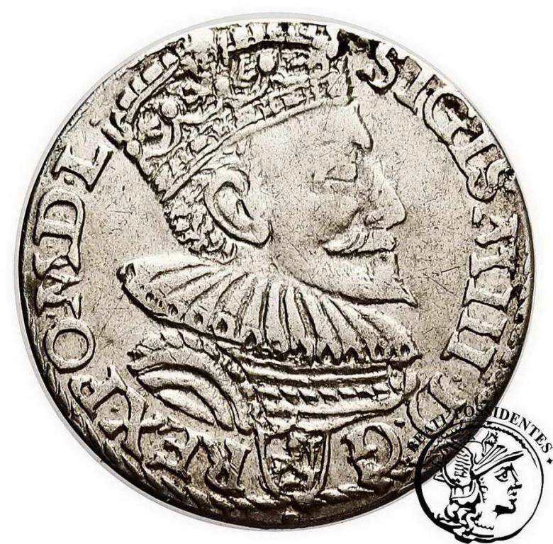 Zygmunt III Waza trojak koronny 1594 Malbork st. 3