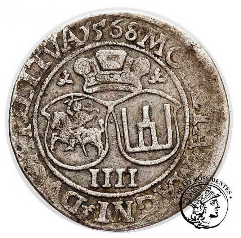 Zygmunt II August czworak lit 1568 st. 3-