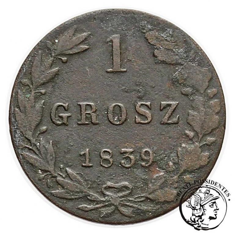 Polska 1 grosz 1839 Mikołaj I st. 4