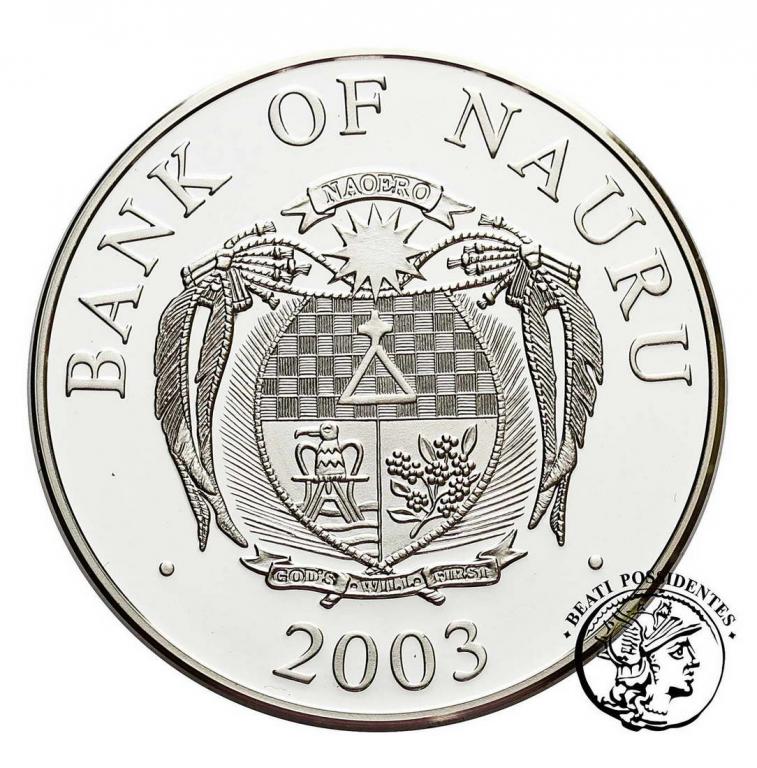 Nauru 10 Dolarów Berlin Reichstag 3D 2003 st. L