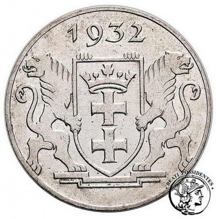 W. M. Gdańsk 2 Guldeny 1932 st. 1-