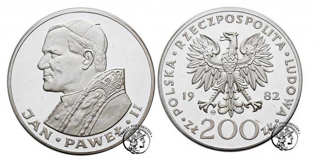 Zestaw Jan Paweł II 1982 złoto i srebro st. L-