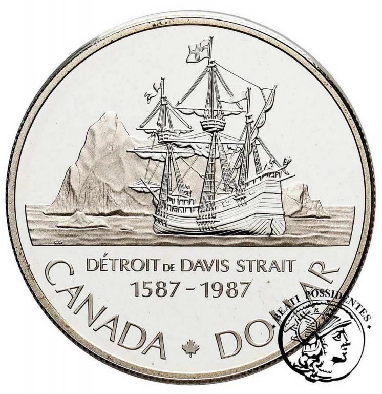 Kanada 1 dolar 1987 John Davis st. L