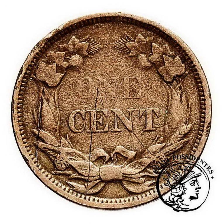 USA 1 cent 1858 flying eagle type st. 3-