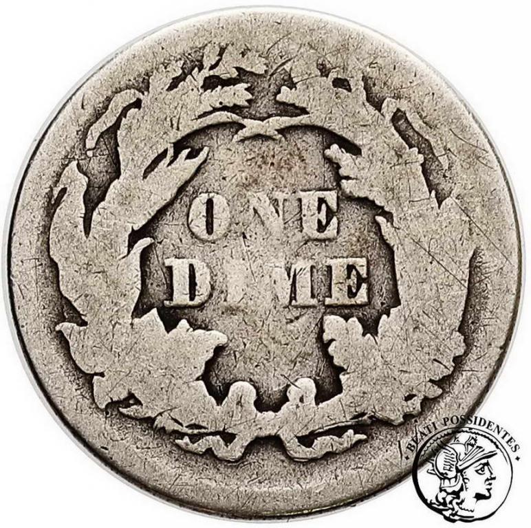 USA 10 centów 1875 (dime) liberty seated type st4