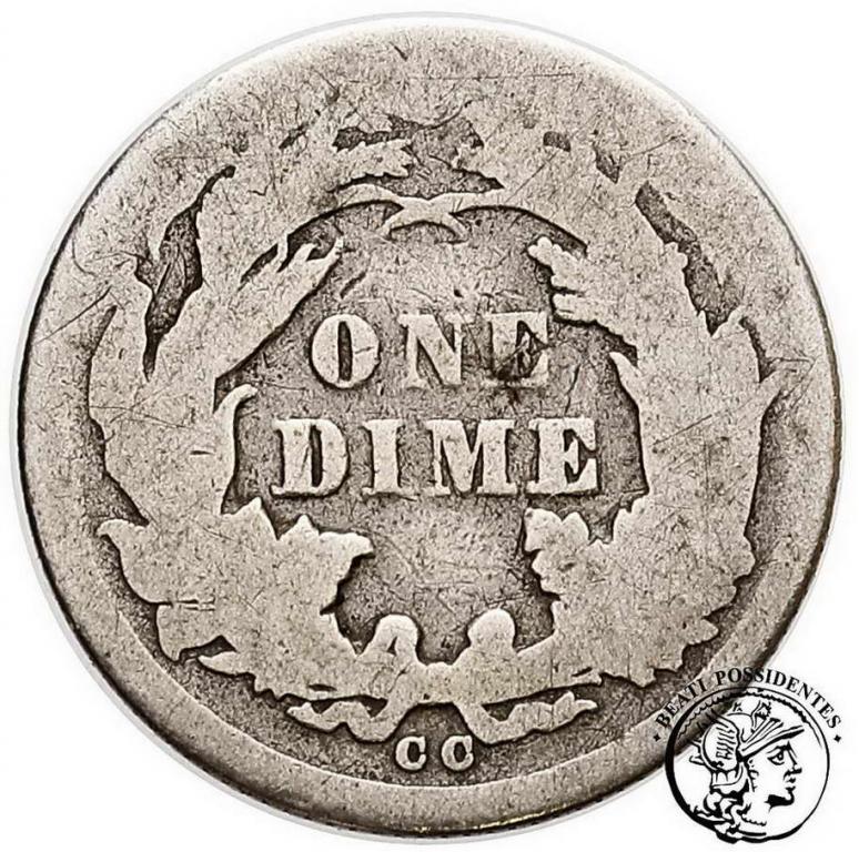 10 centów 1876 CC (dime) liberty seated type st4