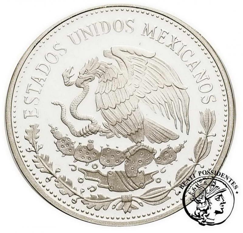 Meksyk 50 Pesos 1985 piłka nożna st.L