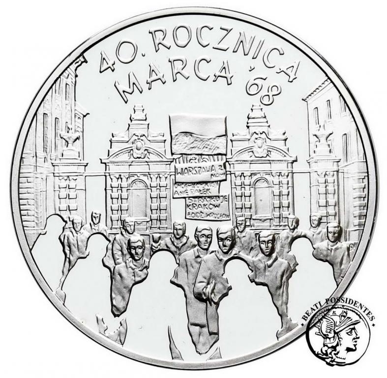 Polska III RP 10 zł 2008 marzec '68 st.L