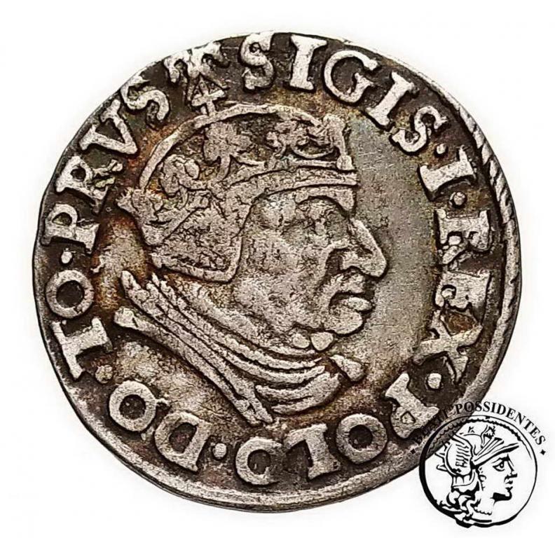 Zygmunt I Stary trojak 1538 Gdańsk st. 3+
