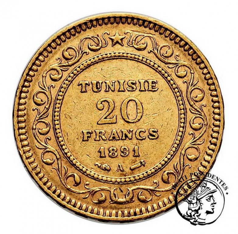 Tunezja 20 franków 1891 A st.3