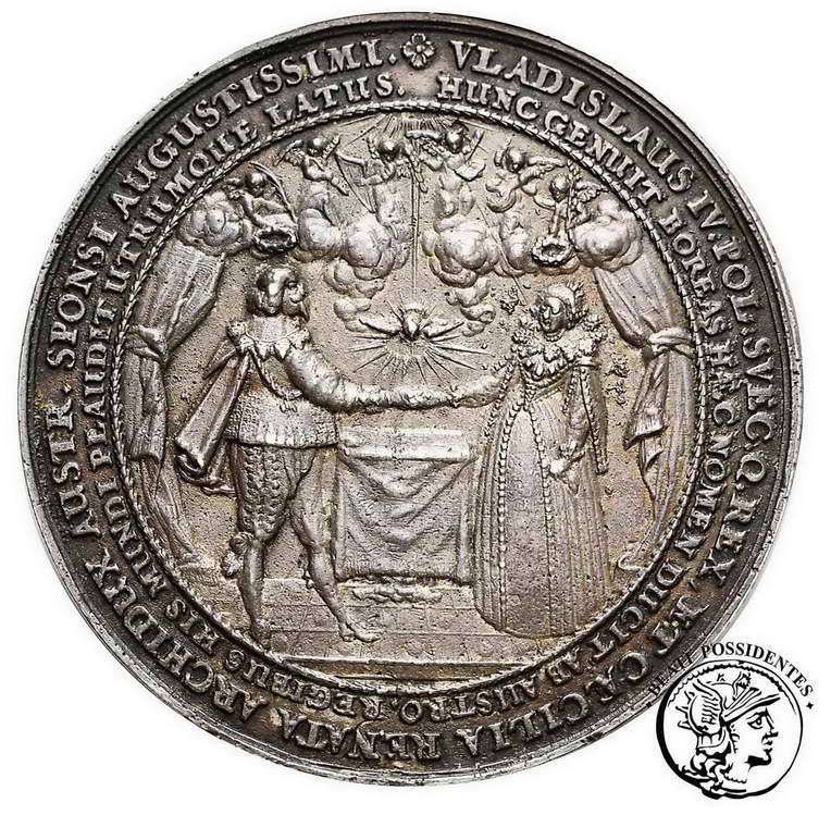Polska Władysław IV Waza medal(odlewany) st.3