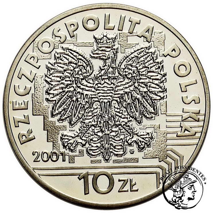 Polska III RP 10 zł 2001 ROK 2001 st. L/L-