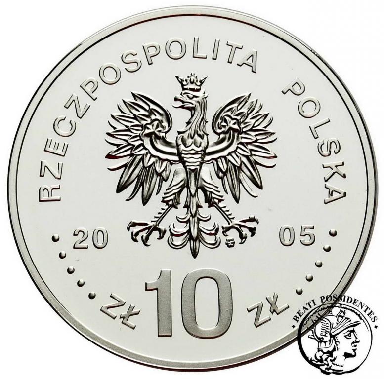 Polska III RP 10 zł 2005 SAP popiersie st. L