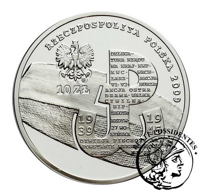 10 złotych 2009 Polskie Państwo Podziemne st. L