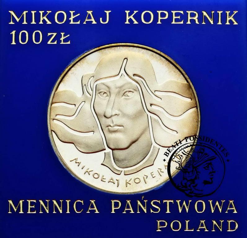 PRL 100 zł 1973 Mikołaj Kopernik st. L