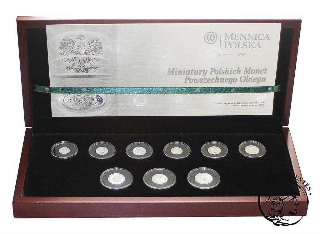 Miniatury polskich monet obiegowych 2008 st.L