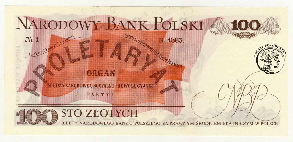 Polska 100 złotych 1976 seria AN st. 1