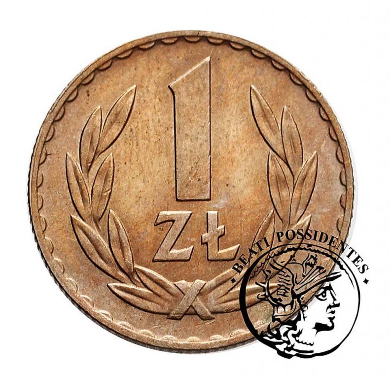 PRL 1 złoty 1949 miedzionikiel st. 2