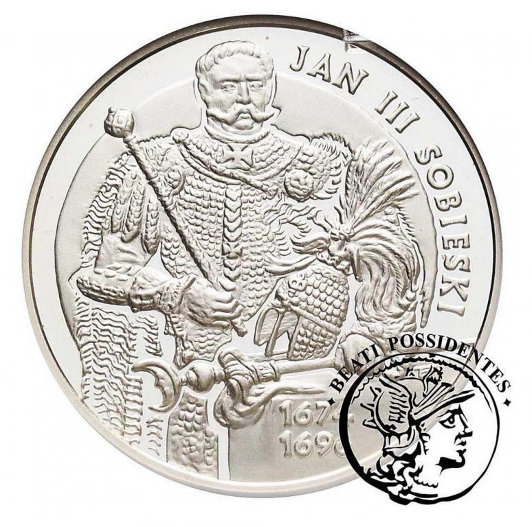 10 złotych 2001 Jan III Sobieski półp. GCN PR69