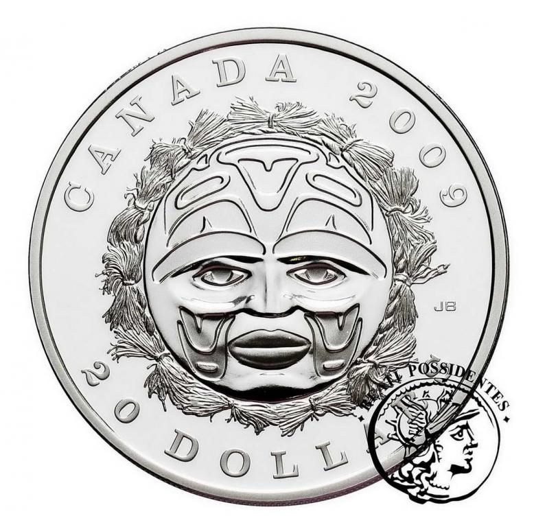 Kanada 20 Dolarów 2009 Maska Księżycowa st.L