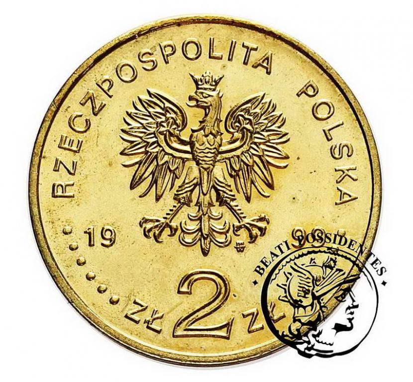 Polska III RP 2 złote 1999 Jan Łaski st.2+/1-