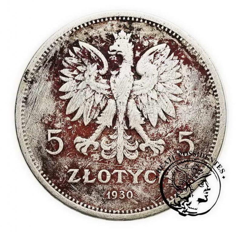 Polska 5 złotych 1930 Sztandar st.4-