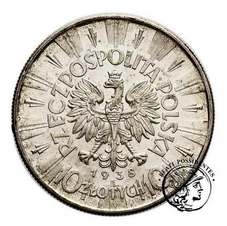 Polska 10 złotych 1938 Piłsudski st.2-