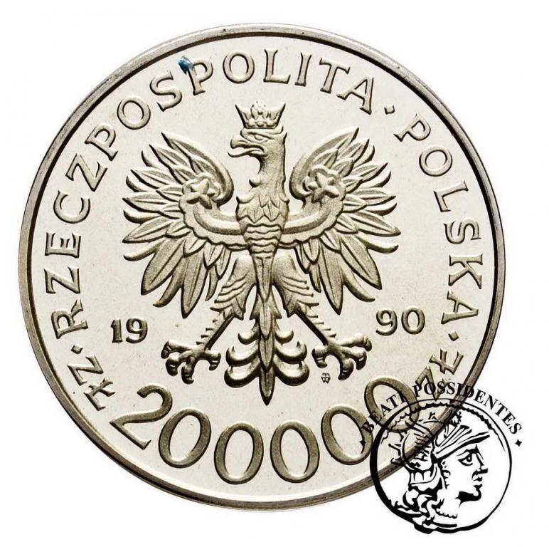 Polska III RP 200 000 zł 1990 Grot - Rowecki st.L