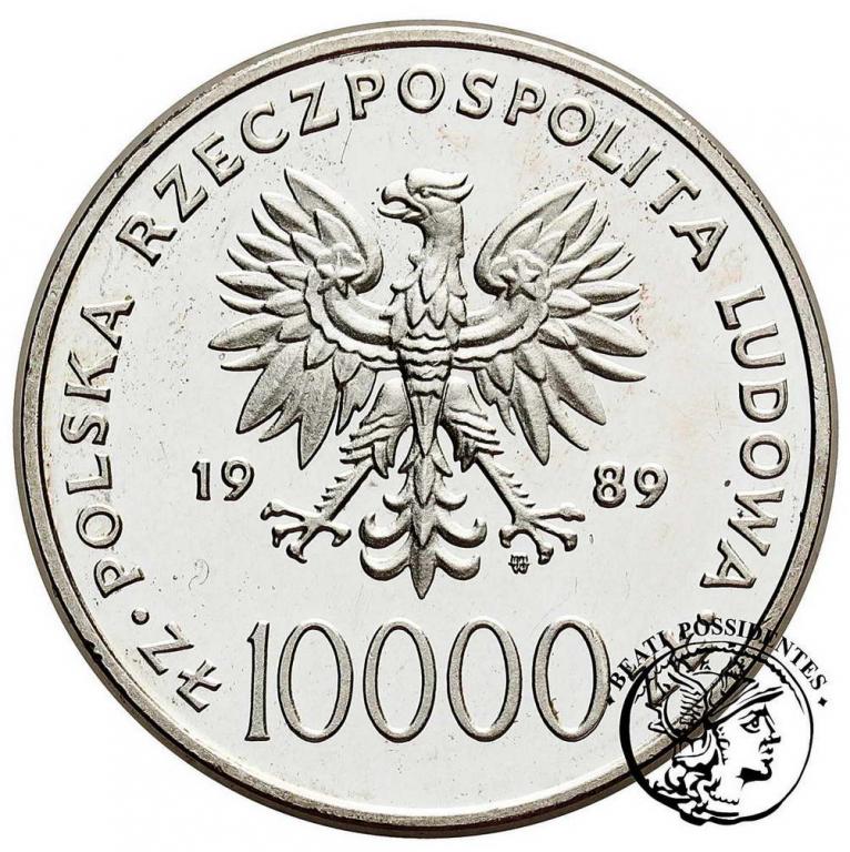 10 000 zł 1989 Jan Paweł II Papież Kratka st.L-