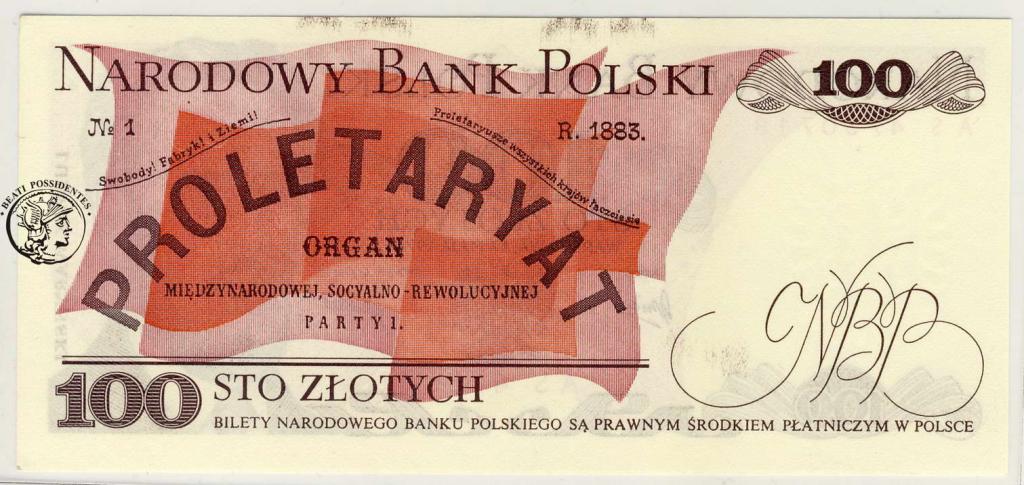 Polska 100 złotych 1976 seria AS st. 1