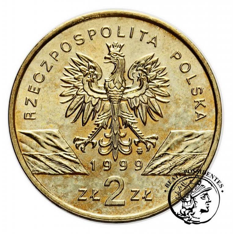 Polska III RP 2 złote 1999 Wilki st.1-