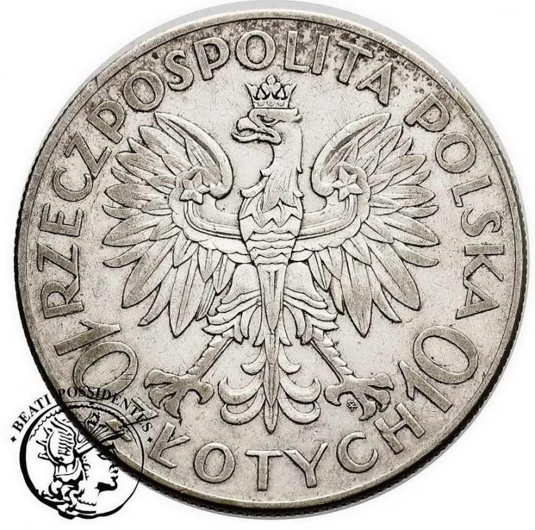 Polska 10 złotych Sobieski 1933 st.3