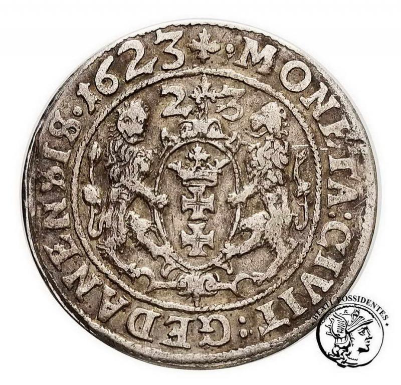 Polska Zygmunt III Waza ort gdański 1623 st.3