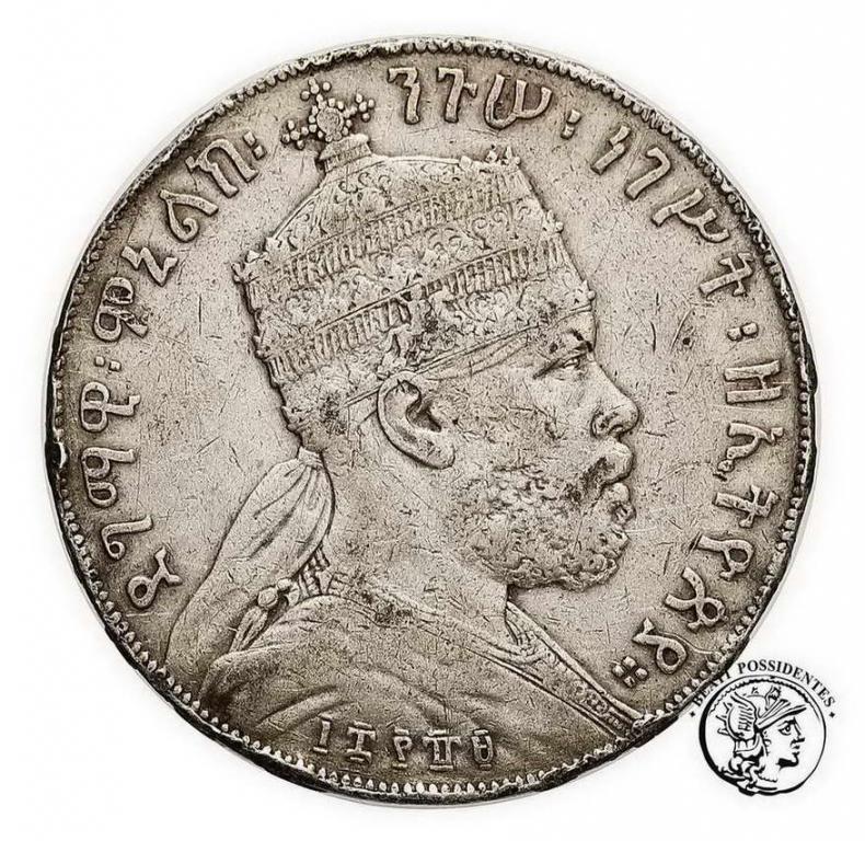 Etiopia Menelik II 1 Birr ( talar ) 1894 st.3-/4