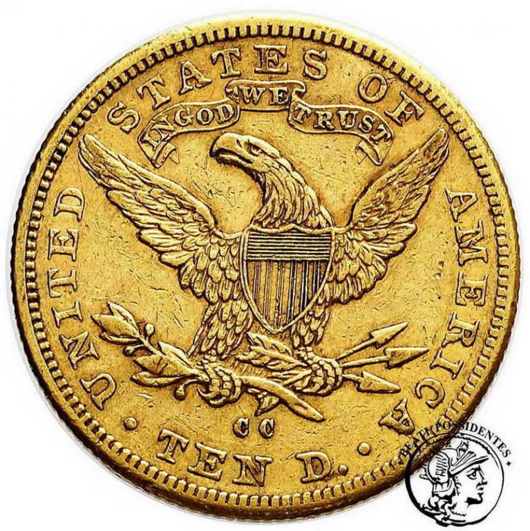 USA 10 Dolarów 1891 CC Carson City st.3