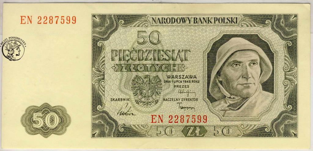 Polska 50 złotych 1948 seria EN st.1-