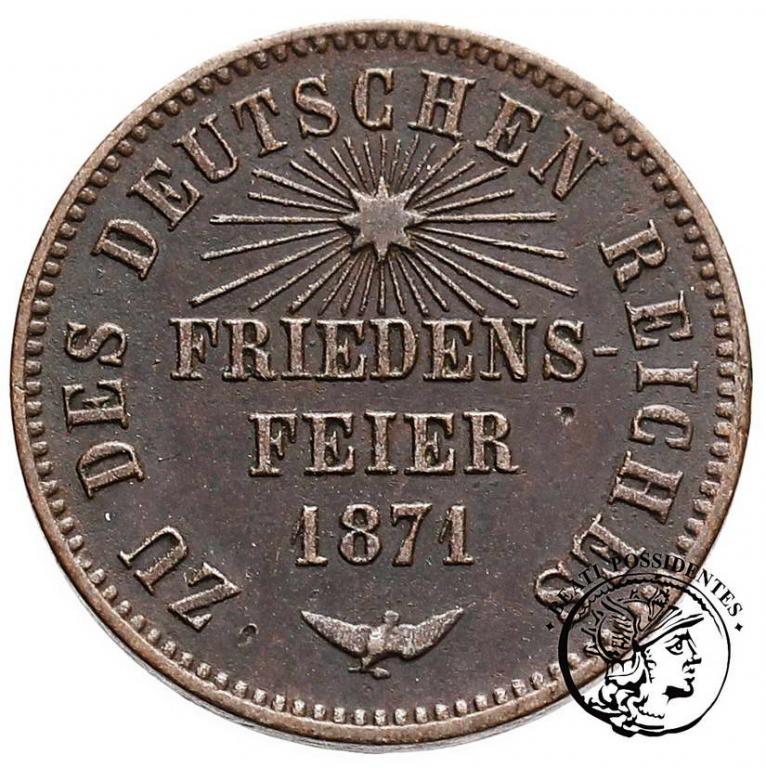 Niemcy Badenia 1 Krajcar 1871 st. 3+