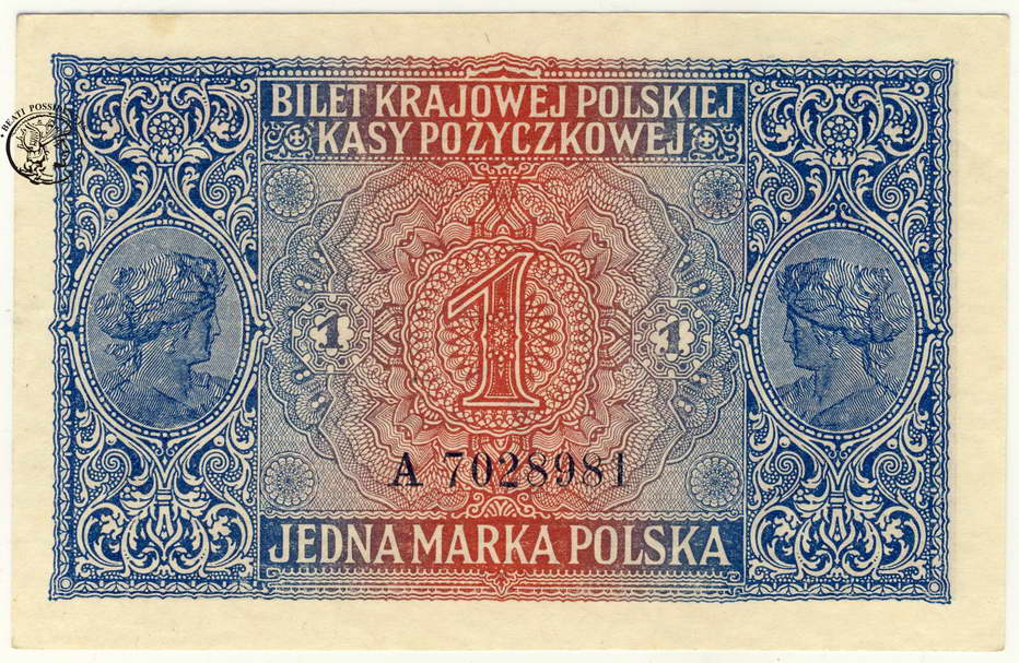 Polska 1 Marka Polska 1916 A st.1-
