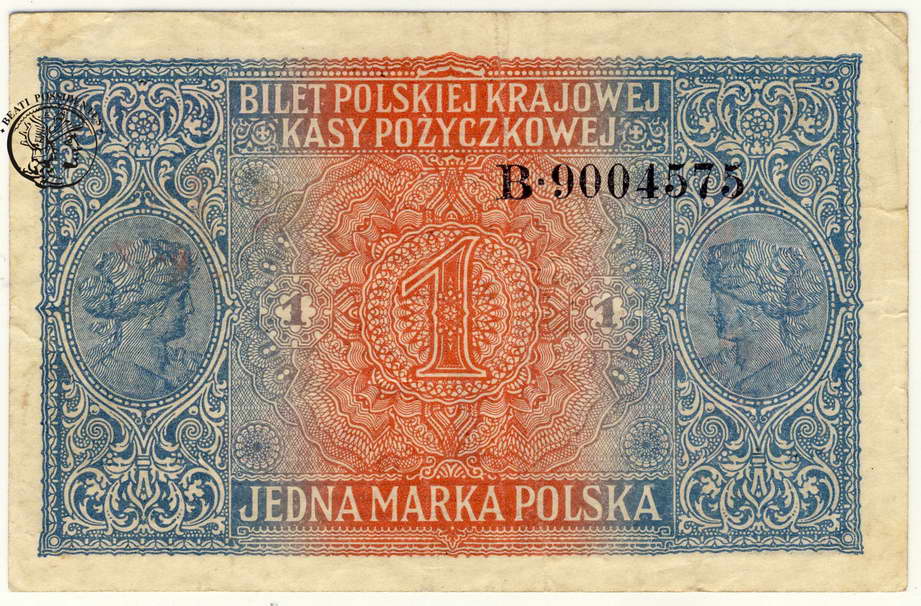 Polska 1 Marka Polska 1916 B st.2-