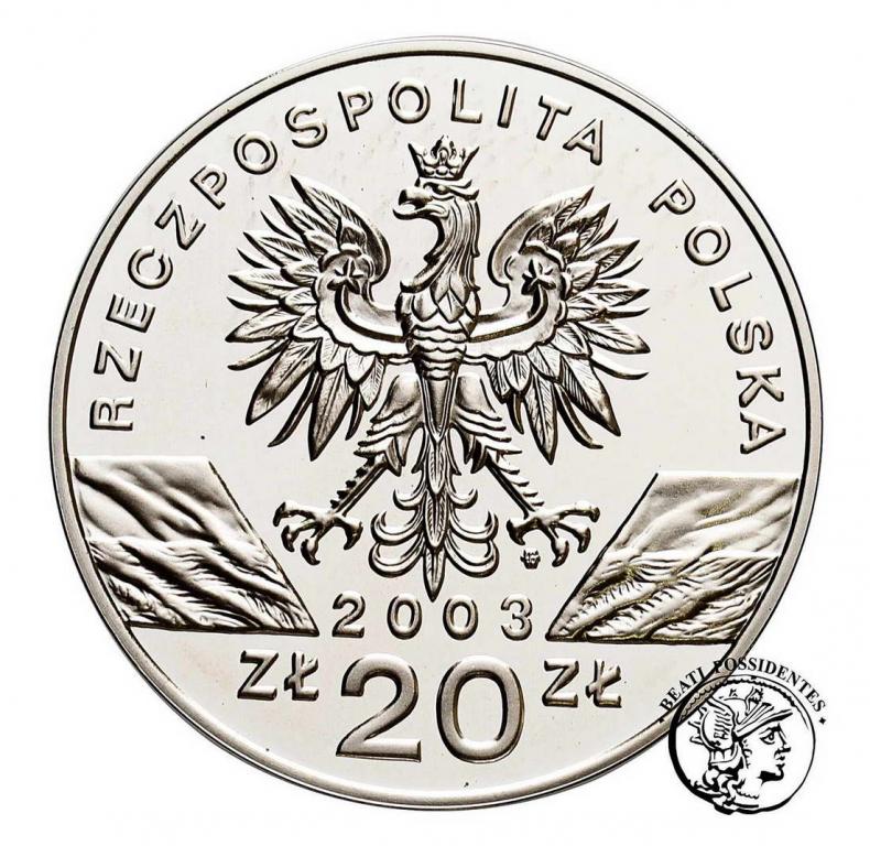 Polska III RP 20 zł 2003 Węgorz Europejski st.L