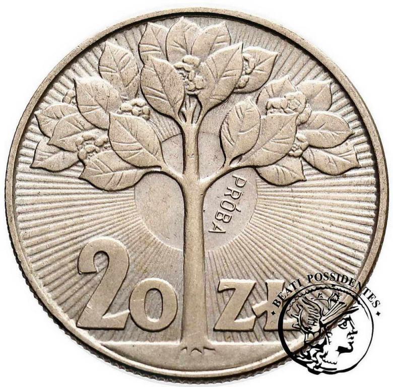PRÓBA CuNi 20 złotych 1973 Drzewko st.1-