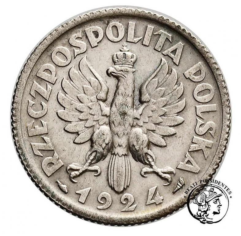 Polska II RP 1 złoty 1924 kobieta i kłosy st.3
