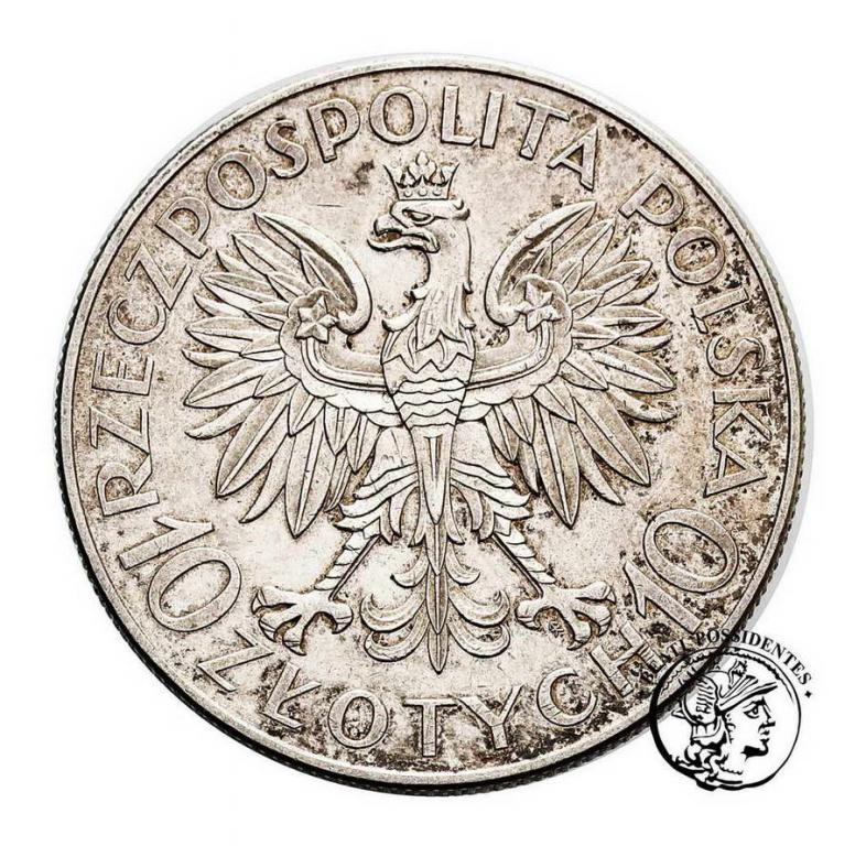 Polska II RP 10 złotych 1933 Sobieski st.3+/2-