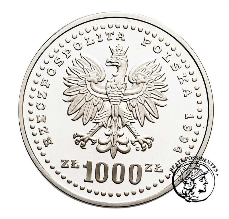 Polska III RP 1000 zł 1994 FIFA USA st.L
