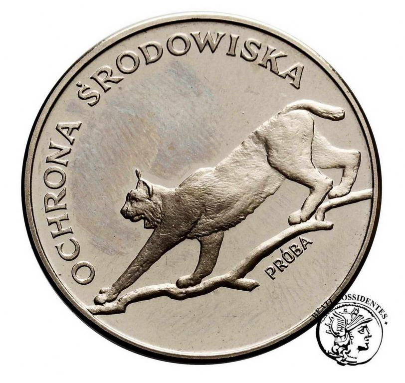 Polska PRL PRÓBA Nikiel 100 zł 1979 Ryś st. L