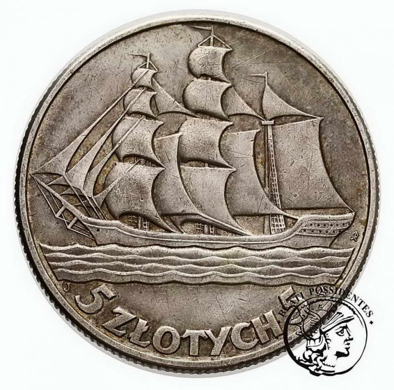 Polska 5 złotych 1936 okręt st. 3